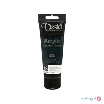رنگ اکرولیک 75 میل وستا سبز کد 43
