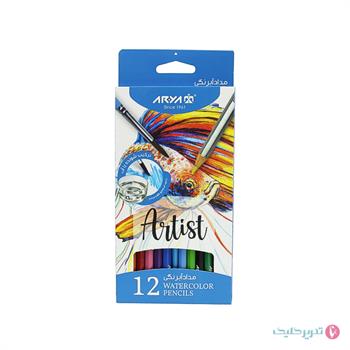 12رنگ جعبه مقوا آبرنگی آرتیست آریا  3084