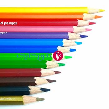 مداد رنگی آریا 12+1 رنگ جعبه مقوا