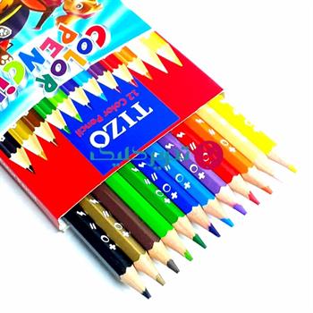 مداد رنگی تیزو 12 رنگ جعبه مقوا