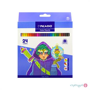 24 رنگ جعبه مقوا پیکاسو