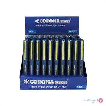  روان نویس 0.5گیره طلایی کرونا آبی 2184  