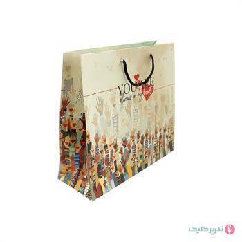ساک دستی سایز 6 طرحدار 23*24 آذین