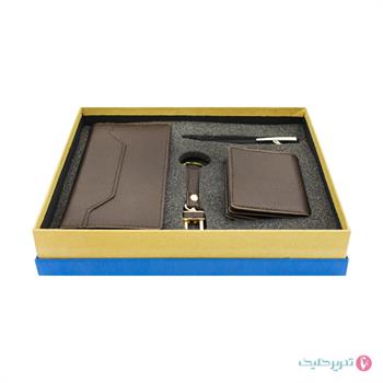 ست 4 تکه جاکارتی کیف خودکار جاکلیدی شرانگ عرش