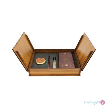 ست 4 تکه کارشناسی جعبه چوبی حافظ وارث