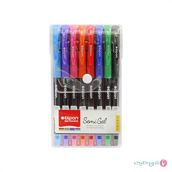 ست 8 رنگ خودکار 0.7 سمی ژل الیپون 8261302