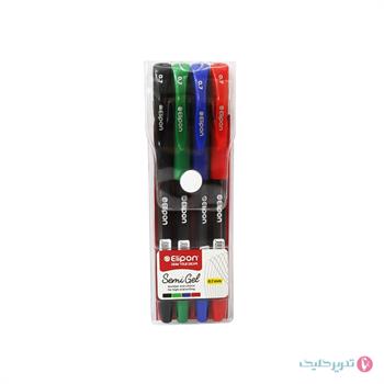  ست 4 رنگ خودکار  0.7سمی ژل الیپون 8261401