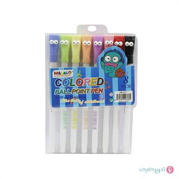  ست 8 رنگ روان نویس JH937