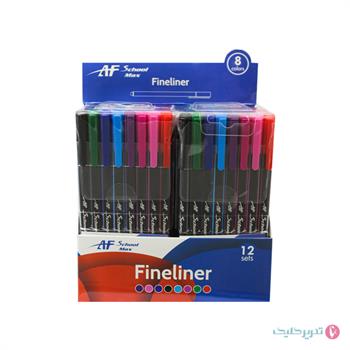 ست 8 عددی روان نویس نوک نمدی اسکول مکس