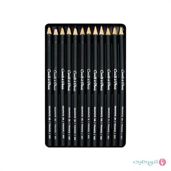 ست 12 عددی مداد طراحی گرافیکی کنته پاریس