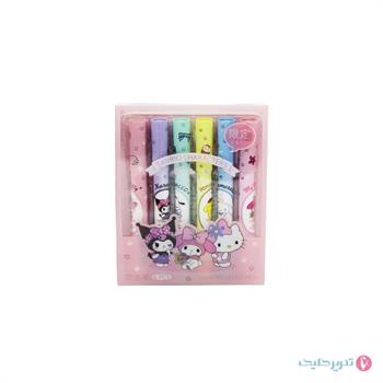 ست 6 عددی هایلایت فانتزی کرومی 3316