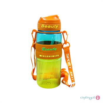 قمقمه 750 میل نی دار خارجی بیوتی نوار سیلیکونی