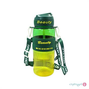 قمقمه 750 میل نی دار خارجی بیوتی نوار سیلیکونی