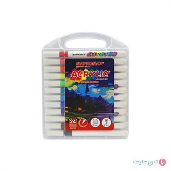 ماژیک 24رنگ اکرولیک قلمی مپرومکس MA124 
