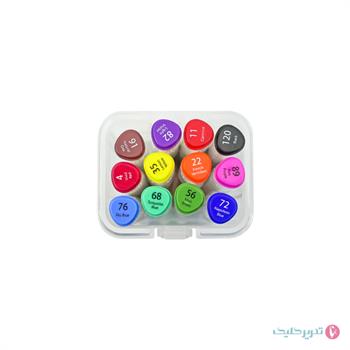 ماژیک 12رنگ راند و تاچ پیداکس 812