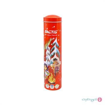 مداد رنگی 24 رنگ لوله ای فکتیس