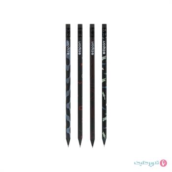 مداد مشکی بلک وود پاک کن دار تلسکوپی الیپون