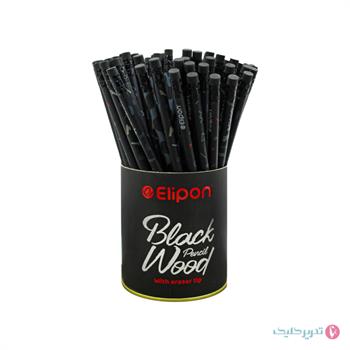 مداد مشکی بلک وود پاک کن دار تلسکوپی الیپون