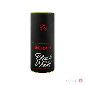 مداد مشکی بلک وود پاک کن دار تلسکوپی الیپون