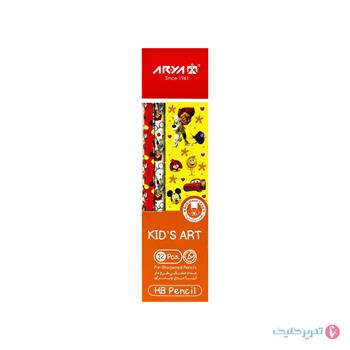 مداد مشکی طرح دار آریا