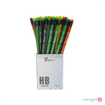  مداد مشکی مثلثی زغالی پاک کن دار تیزو 4538