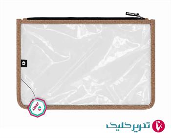 پاکت A4 زیپی دور دوخت طلقی شفاف آوای تحریر کد PA50216