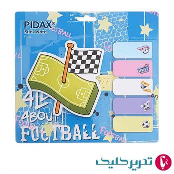 پست ایت 50 برگ فوتبالی 7.5*7.5 پیداکس کد P429-432 