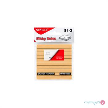 پست ایت 100 برگ 7.5*7.5 کرافت خارجی 2551