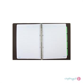 کلاسور 100برگ چرمی 26 حلقه فلزی عرش