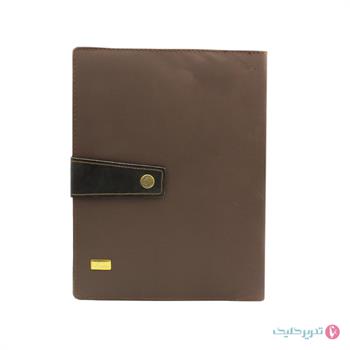 کلاسور 26حلقه 100برگ سلفونی قفل فلزی جلد چرم آرمان