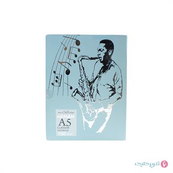 کلاسور 20حلقه 100برگ سلفونی قفل فلزی طلاکوب